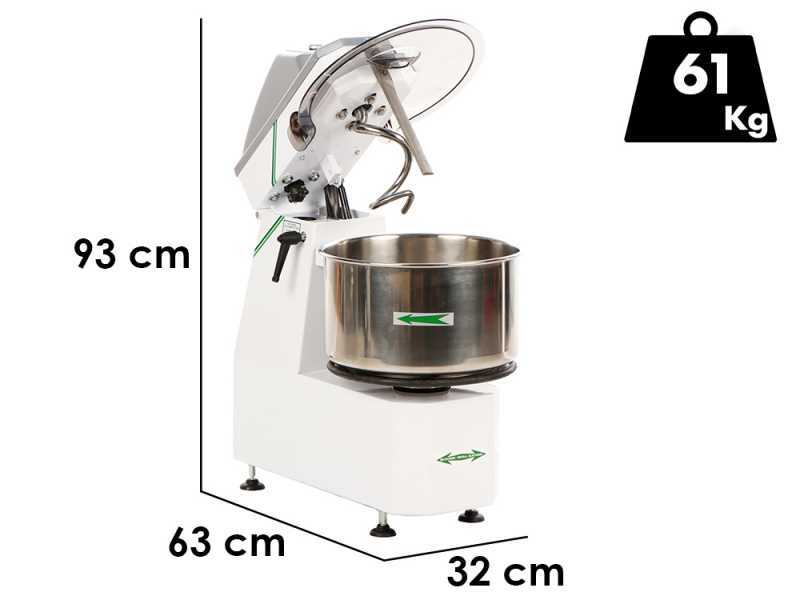 Fimar 12SR - Impastatrice a spirale con testa ribaltabile - Trifase - 2 velocit&agrave;