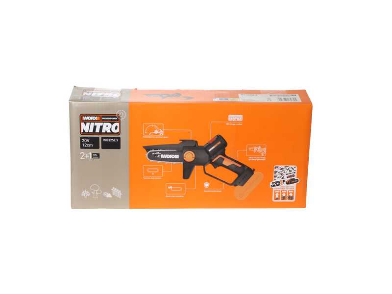 Worx Nitro WG325E - Potatore manuale a batteria + asta di prolunga - SENZA BATTERIA E CARICABATTERIA