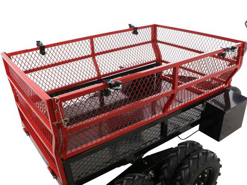 GeoTech-Pro E-Truck 600 - Carriola a rimorchio elettrica a batteria 48V 15Ah