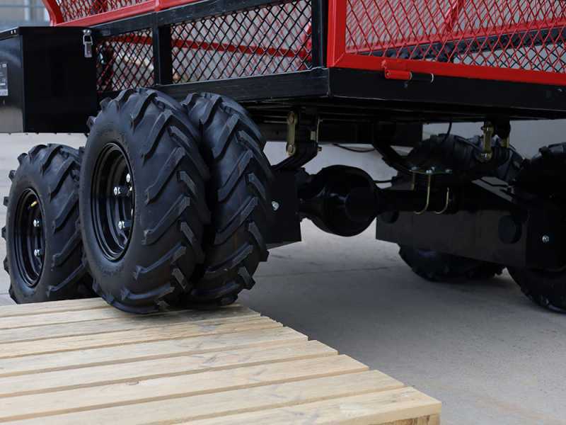 GeoTech-Pro E-Truck 600 - Carriola a rimorchio elettrica a batteria 48V 15Ah