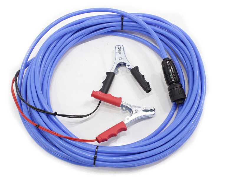 Campagnola Elektra Plug-in - Abbacchiatore elettrico 210/280 cm a batteria tipo auto con cavo in dotazione - Asta telescopica in carbonio
