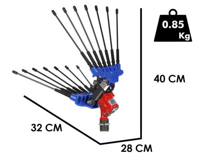Paterlini VIBRANIUM - Abbacchiatore pneumatico - 6 bar - 1800 battiti al minuto