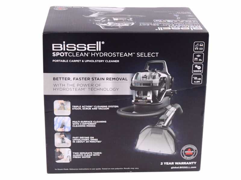 Bissell SpotClean HydroSteam Select - Lavamoquette - Tappezzerie - 1000W