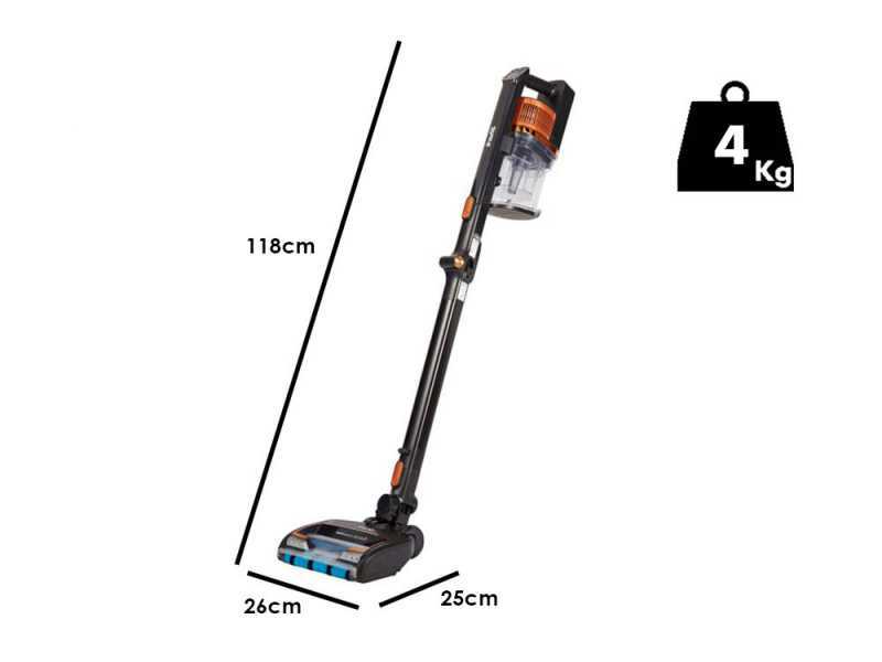 Shark Powerfins IZ300EU - Aspirapolvere - Scopa a batteria - 2 in 1 - Batteria da 21.6V