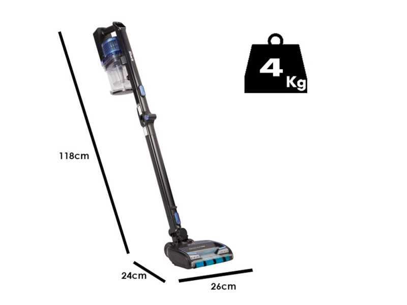 Shark Powerfins IZ320EUT - Aspirapolvere - Scopa a batteria - Con Pet kit - 2x batterie da 21.6V