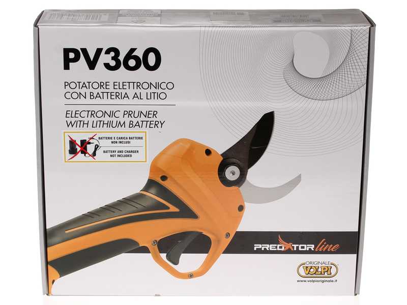 Volpi Predator PV360 - Forbice elettrica da potatura - 2x 14,4V/2,5Ah