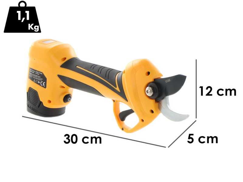 Volpi Predator PV360 - Forbice elettrica da potatura - 2x 14,4V/2,5Ah