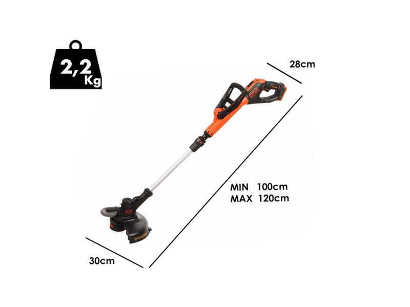 Black &amp; Decker STC1820PCB-XJ  - Tagliabordi a batteria - SENZA BATTERIA E CARICABATTERIE