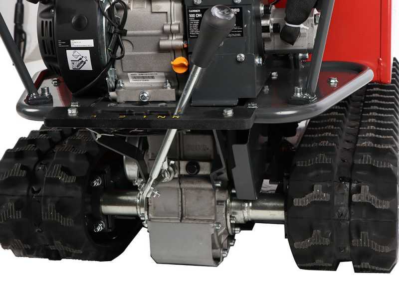 Blue Bird Carrier 500 DH - Motocarriola cingolata dumper - Portata 500Kg