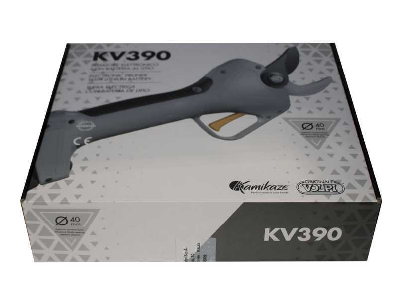 Volpi KV390 - Forbice elettrica da potatura - Diametro di taglio 40mm - SENZA BATTERIA E CARICABATTERIA