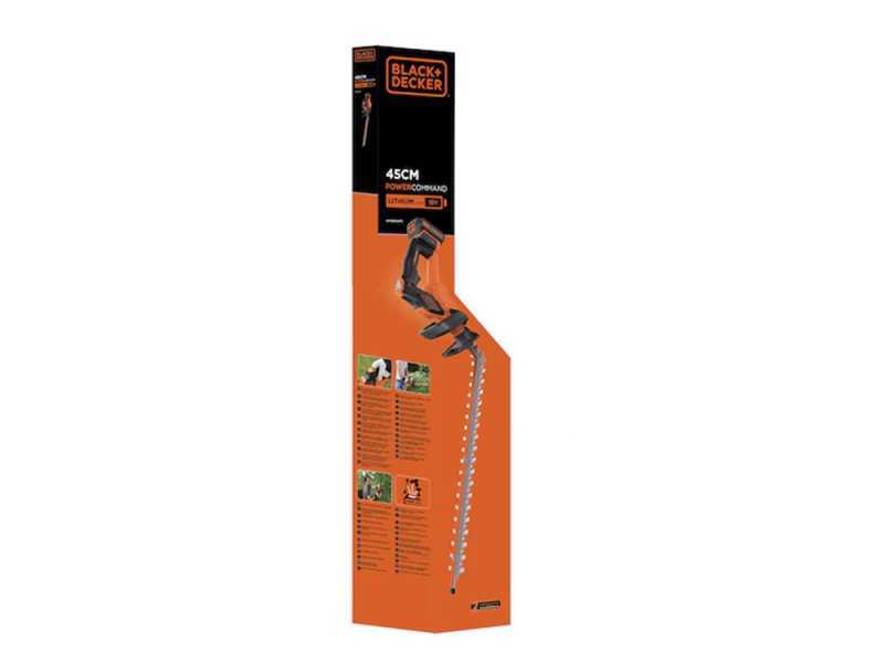 Black &amp; Decker GTC18452PC-QW - Tagliasiepi a batteria - Batteria a litio 18V 2Ah