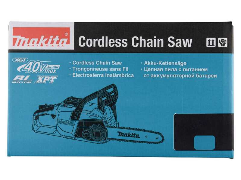 Makita XGT UC026GZ - Elettrosega a batteria 40V - Taglio da 40cm - SENZA BATTERIA E CARICABATTERIE