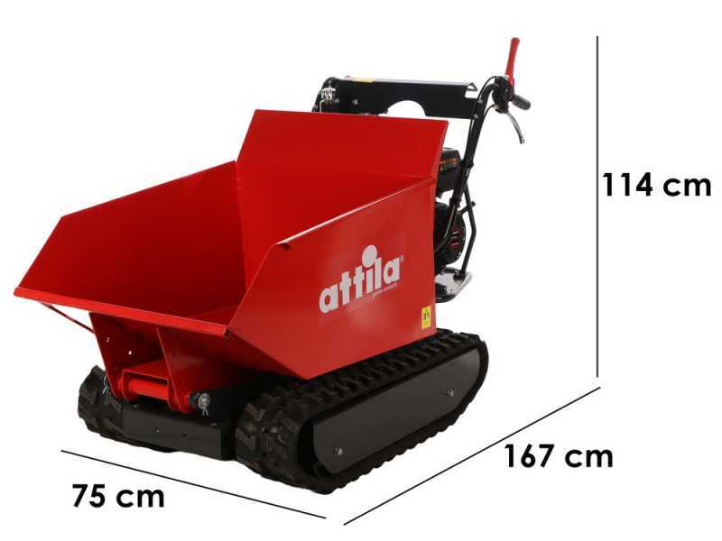 Attila ATT 500 D-L - Motocarriola cingolata dumper - Portata 500Kg