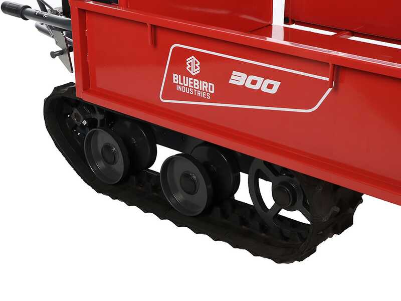 Blue Bird Carrier 300 - Motocarriola cingolata estendibile - Portata 300Kg