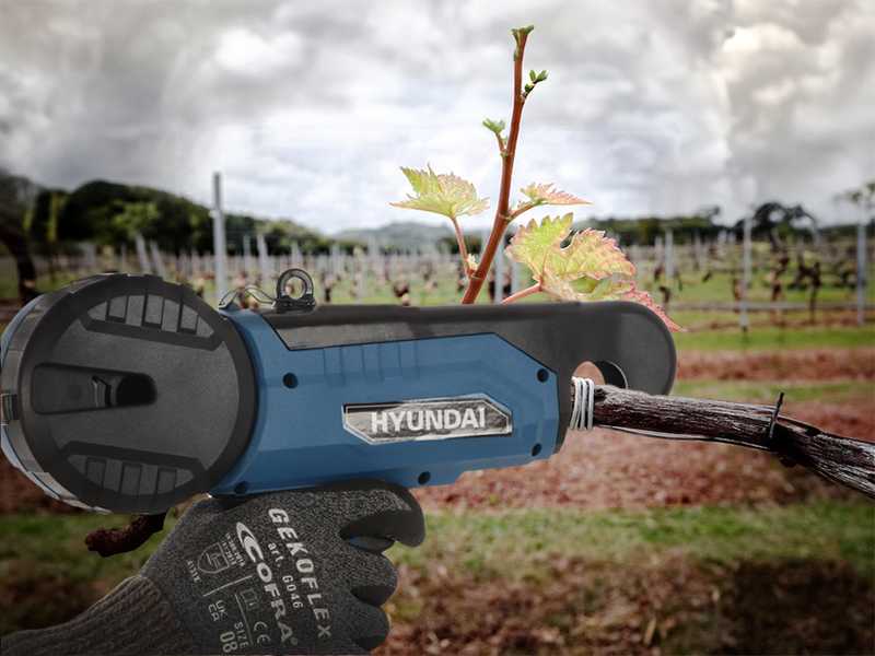 Hyundai KH-TM - Legatrice per vigneto a batteria - 2 x 18 V/2Ah