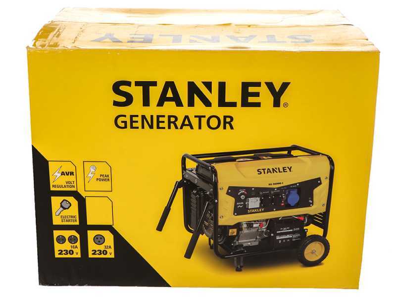 Stanley SG 7500B-1 - Gruppo elettrogeno a benzina - AVR - 7.5 kW monofase