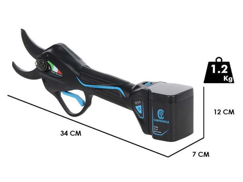 Campagnola NOVA 40 - Forbice elettrica a batteria - 21.6V 2.5Ah - Diametro di taglio 40mm