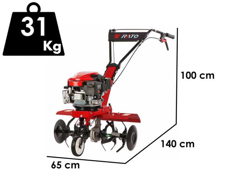 Italian Power RG1.8-45Q-D - Motozappa a benzina 5.5 HP - Motore Rato RV160-PRO