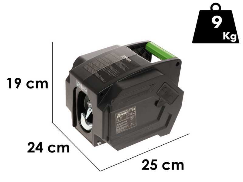 Ribimex PE12V/T1 - Verricello elettrico a batteria 12V - Con radiocomando