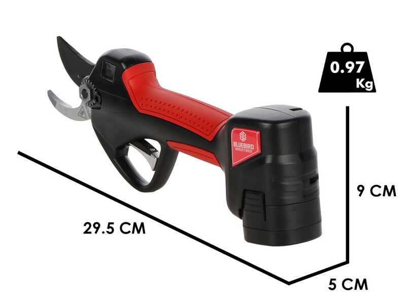 Blue Bird PS23-35+CS23-05A - Kit Forbice su asta + Potatore a batteria - 3x 14.4V 2.5Ah