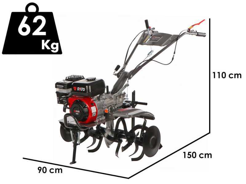 Italian Power RG 3.6-75Q-Z - Motozappa a benzina 7 HP - Motore Rato R210