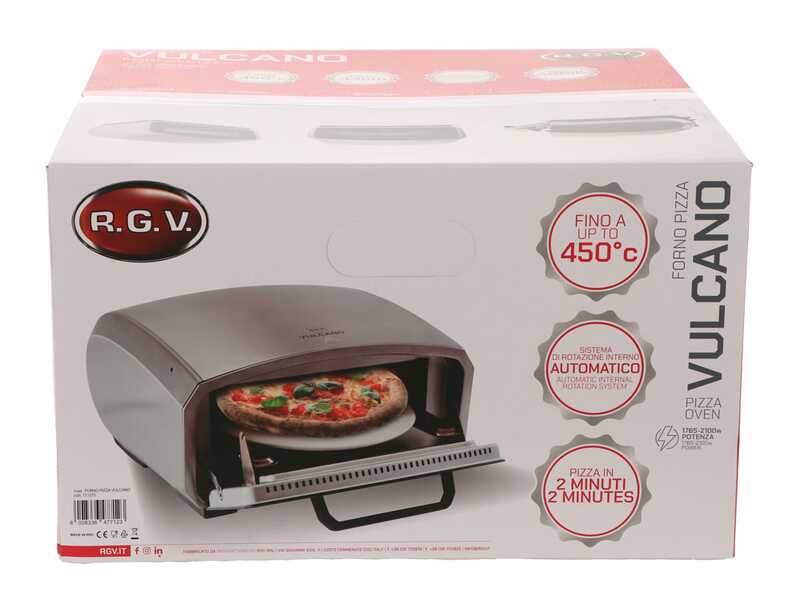 R.G.V. Vulcano - Forno elettrico per pizza - 2100 W