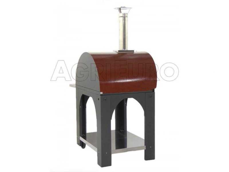 Forno a legna per pizza da esterno Cibus Red - 4 pizze