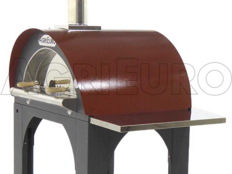 Forno a legna per pizza da esterno Cibus Red - 4 pizze