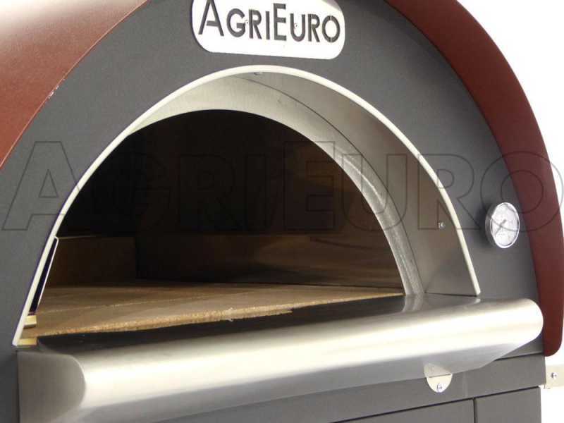 Forno a legna per pizza da esterno Cibus Red - 4 pizze