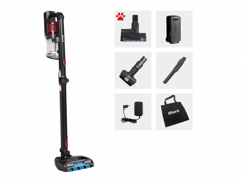 Shark Powerfins IZ300EUT - Aspirapolvere - Scopa elettrica - Batteria da 21.6V 1.9Ah - Con Pet Kit