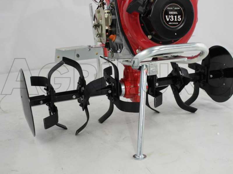 Diesse DS94 - Motozappa diesel 7 HP - Vulcan 296cc con Avviamento elettrico 