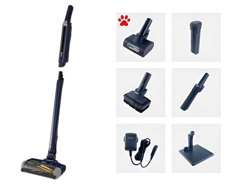 Shark WV362EUT - Aspirapolvere - Scopa elettrica - 2x Batterie da 11.1V 3Ah - Con Pet kit