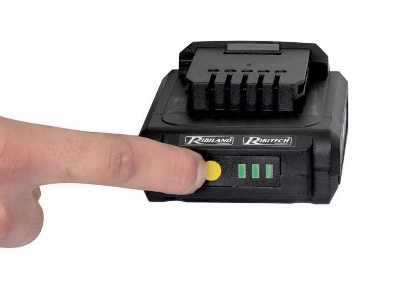 Ribimex PRBAT20/TRB - Potatore manuale a batteria - 20V/2Ah