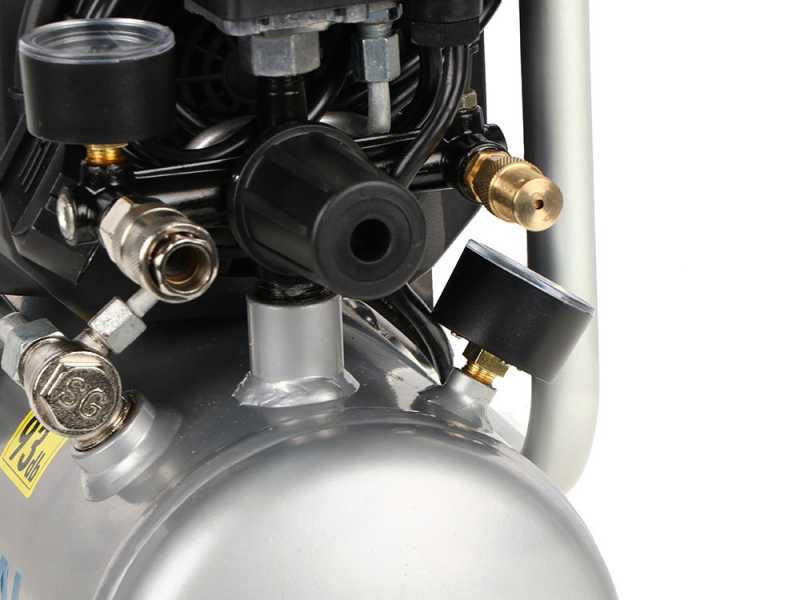 Hyundai BA1-80-6L - Compressore aria elettrico silenziato oilless - motore 1,5HP
