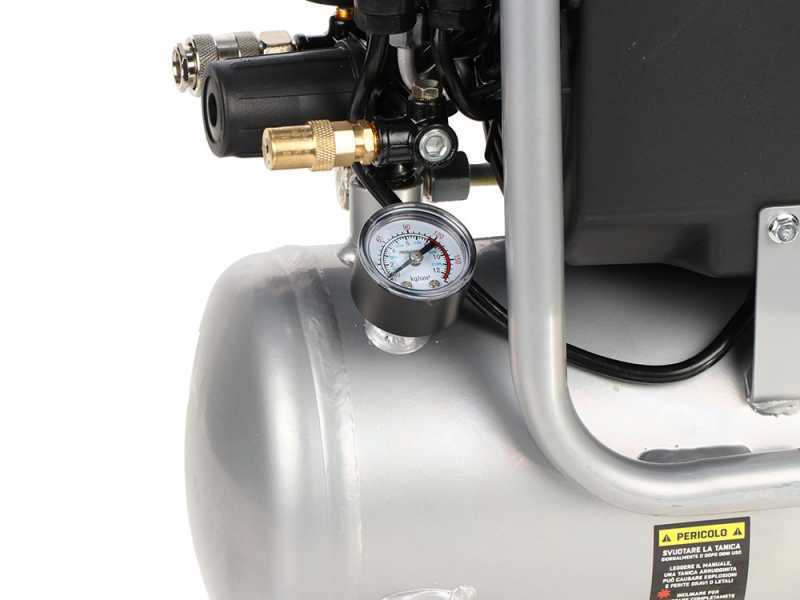 Hyundai BA1-80-6L - Compressore aria elettrico silenziato oilless - motore 1,5HP
