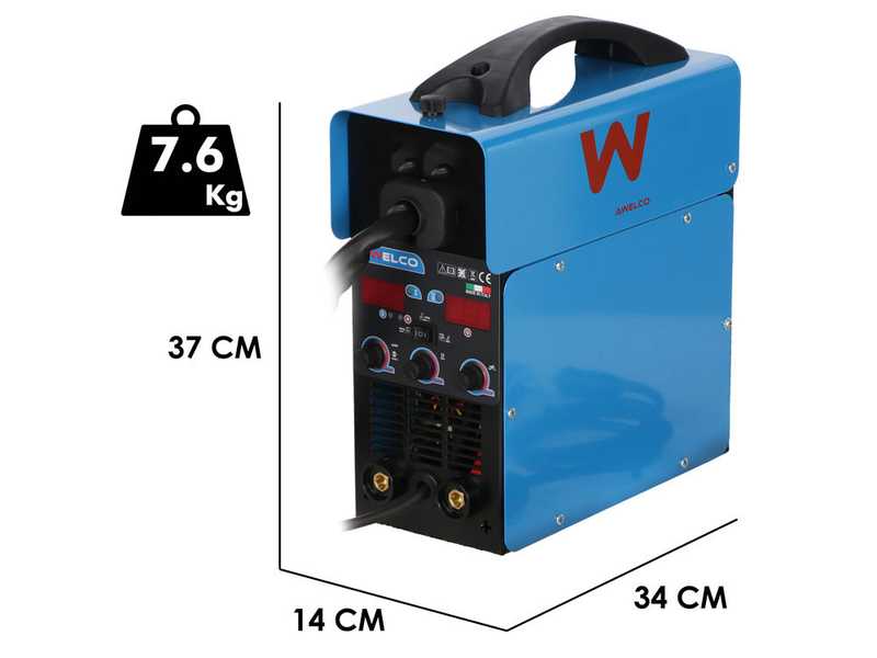Awelco EASYMIG 160 - Saldatrice Inverter Multiprocesso - MIG/MMA/TIG LIFT - GAS/NO GAS