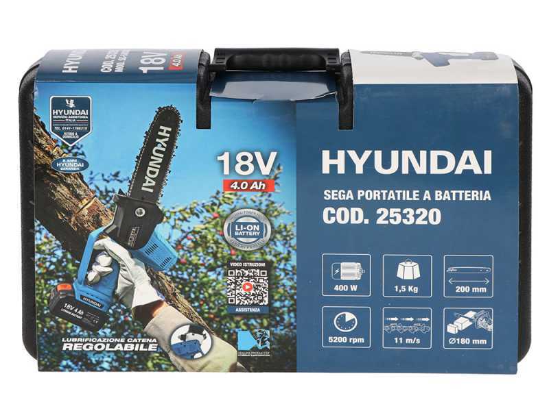 Hyundai SC-5802B - Potatore manuale a batteria - 18V 4.0Ah