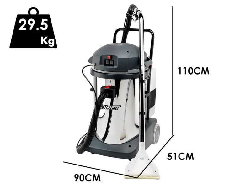 Comet CVC 278 XH - Lavamoquette tappezzerie professionale - Aspiratore per polvere e liquidi