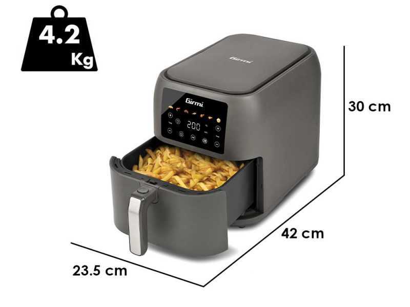 Girmi FG92 Ecofrit Deep - Friggitrice ad aria digitale 8L