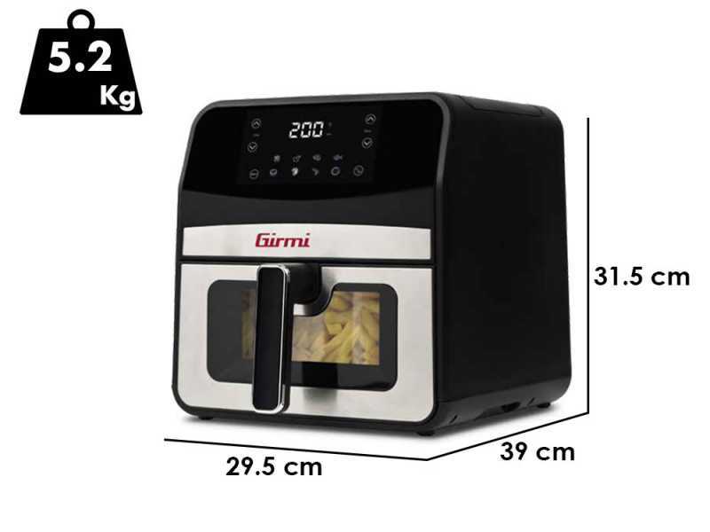 Girmi FG85 Ecofrit 6.5 - Friggitrice ad aria digitale 6.5L