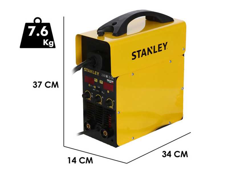 STANLEY MIG 180 - Saldatrice Inverter Multiprocesso - MIG/MMA/TIG LIFT - GAS/NO GAS