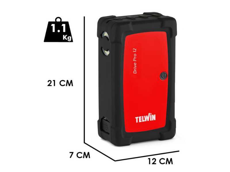 TELWIN DRIVE PRO 12 - Avviatore portatile multifunzione - power bank