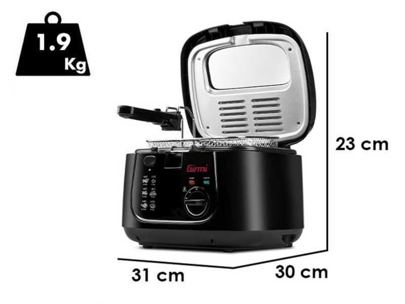 Girmi FG21 - Friggitrice compatta 2.5L con cestello