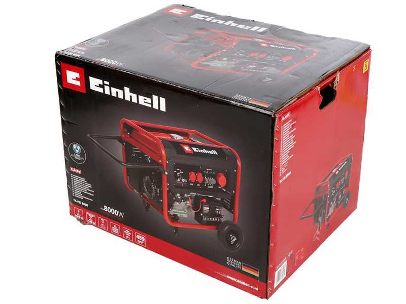 Einhell TC-PG 8000 - Generatore di corrente a benzina - AVR - 8.0 kW - Continua 7.5 kW Trifase