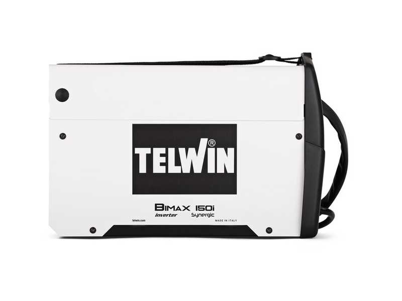 Telwin Bimax 150i Synergic - Saldatrice Inverter Multiprocesso (MIG-MAG/FLUX/MMA), corrente continua (DC)