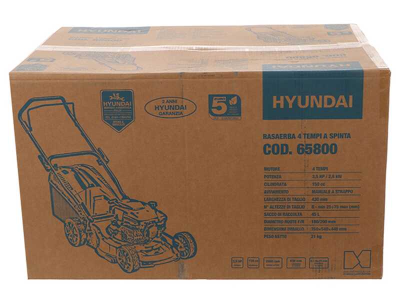 Hyundai DM43PC-D150 - Rasaerba a scoppio - Motore Hyundai DV150