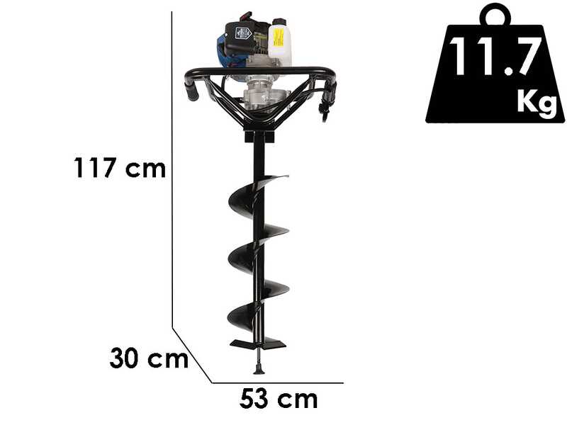 Hyundai LDEA520B - Mototrivella a miscela 2 tempi - 3 punte incluse