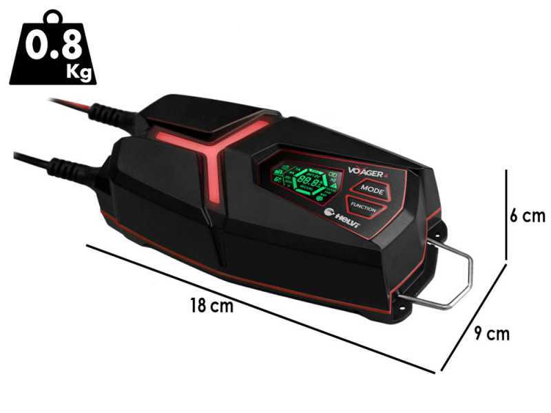 Helvi Voyager 4 - Caricabatteria mantenitore automatico - 6/12V