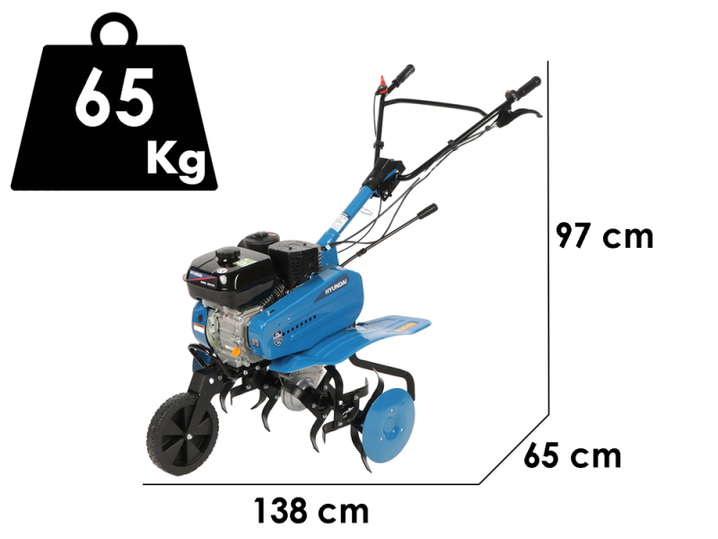Hyundai WM500 - Motozappa a scoppio a benzina da 212 cc -  7 HP