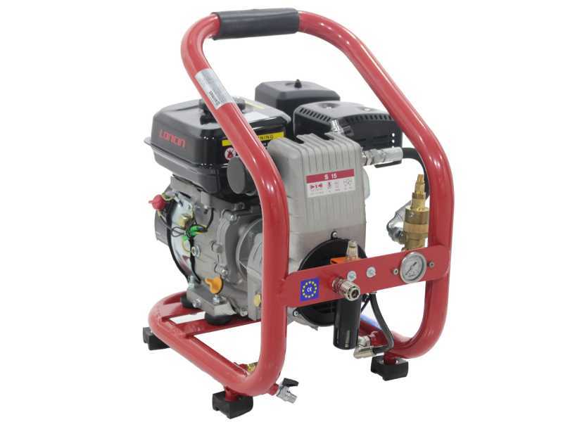 OUTLET - PICCOLI DIFETTI ESTETICI - Airmec Micro 02/260 - Motocompressore a scoppio (260 lt/min) Loncin 118cc benzina